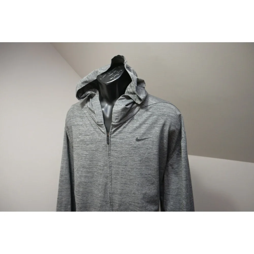 Nike Full Zip Hoodie Jacket Mens XXL Grey Performance Athletic Excellent